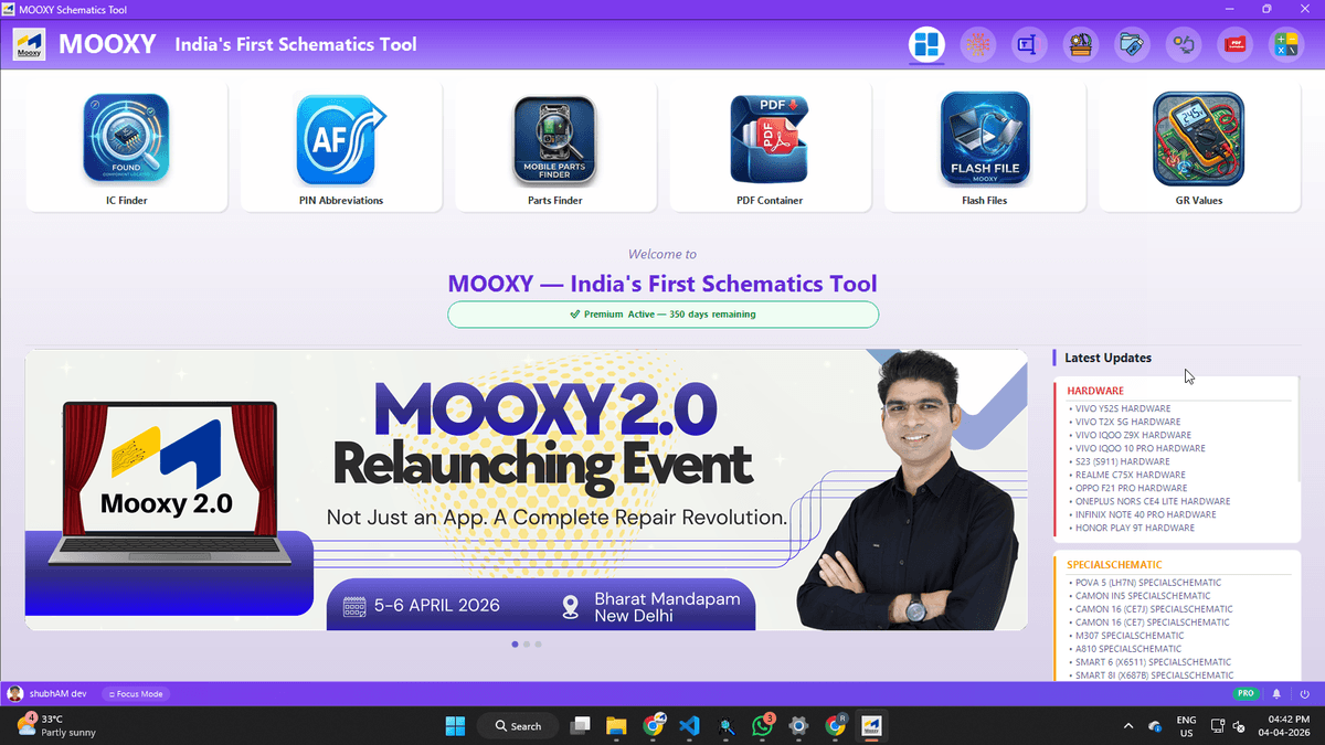 MOOXY Schematics Desktop Application